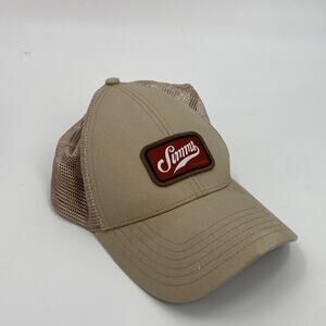 Simms tan baseball hat